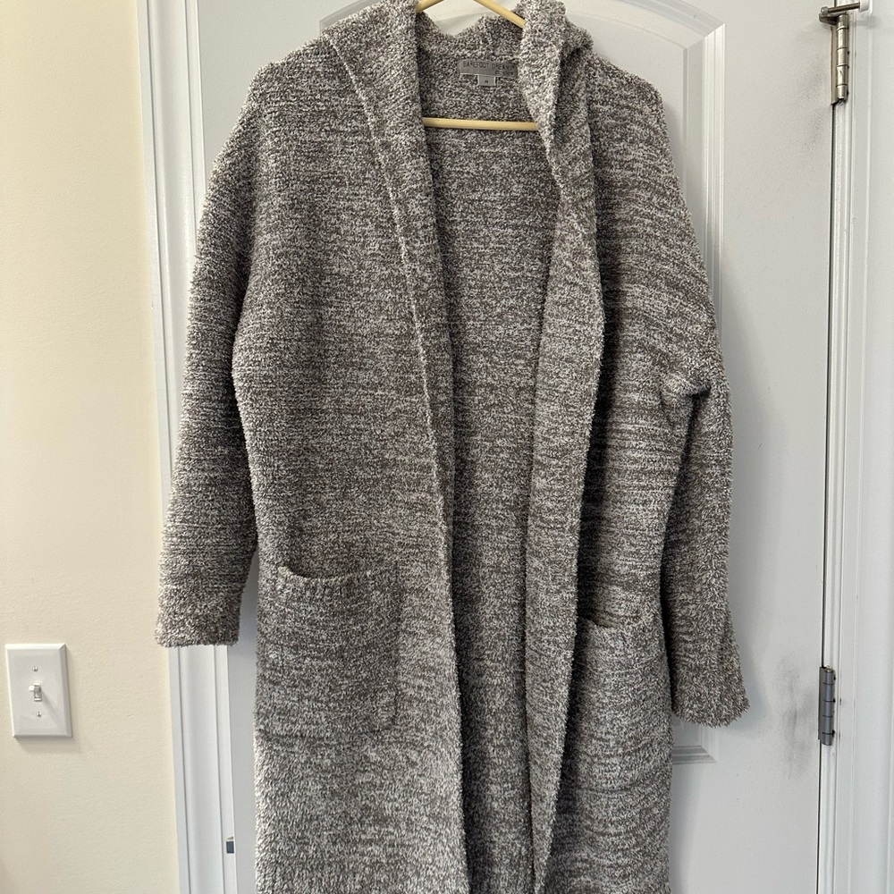 Barefoot dreams cozy chic long cardigan size M
